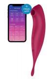 Vibrator Clitoridian Twirling Pro Connect App, Bordo, Satisfyer