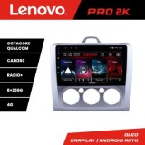 Navigatie Ford Focus 2 Manual Lenovo Kit-140-manual 8 core QLED 2K 8+256 360 Android Waze USB Navigatie Internet Youtube Radio CarStore Technology