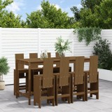 Set mobilier bar de gradina, 9 piese, maro miere lemn masiv pin GartenMobel Dekor, vidaXL