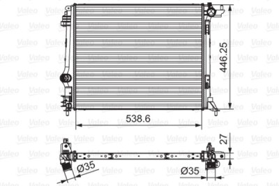 VALEO 701662 Radiator, racire motor foto
