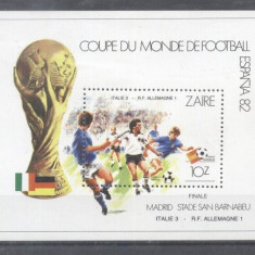 Zaire 1982 World Cup Football Spain peef. sheet MNH DA.014
