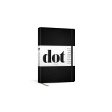 Dot Journal (Black): A Dotted, Blank Journal for List-Making, Journaling, Goal-Setting: 256 Pages with Elastic Closure and Ribbon Marker