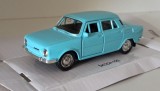 Macheta Skoda 100 bleu - Welly 1/36