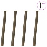 vidaXL Picioare masă consolă, 4 buc., oțel natural, 72 cm