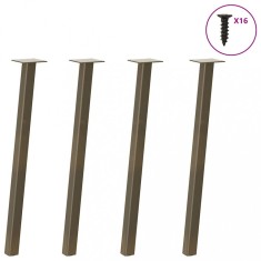 vidaXL Picioare masă consolă, 4 buc., oțel natural, 72 cm 4012495