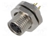 Conector M8 soclu mamă 4 pini 48V 4A IP67 THT LUTRONIC