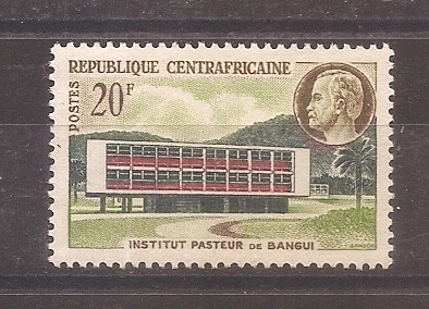 Republica Centrafricana 1961 - Deschiderea Institutului Pasteur, Bangui, MNH foto