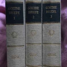 Goethes Briefe, vol. 1-3 1984 cartonate set complet