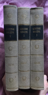 Goethes Briefe, vol. 1-3 1984 cartonate set complet foto