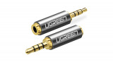 Ugreen 20501 adaptor mufă micro jack 2,5 mm - piuliță mini jack 3,5 mm (gri)