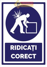 Indicatoare pentru ridicarea corecta foto