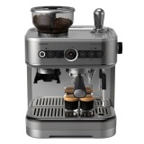 Espressor Philips, semi-automat PSA3228/01, rasnita integrata, recipient pentru boabe dublu, design modern cu carcasa metalica acoperita cu un strat a