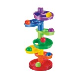 Jucarie Tobogan cu mingi multicolore, 7 mingi, ATU-089417, Multicolor, Oem
