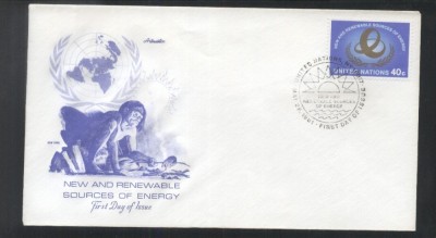 UN New York 1981 Renewable energy Mi.372 FDC UN.220 foto