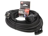 Prelungitor electric negru 20m 16A