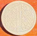 FINLANDA 1 MARKKA 1965/ ARGINT(.350)/ 6,4g./ 24mm. / SE VINDE MONEDA DIN POZE..