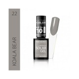 Cumpara ieftin Lac de unghii Solar Gel, Revers, 12 ml, gri, nr 22, koala bear