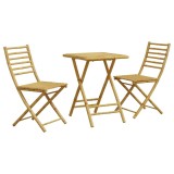 Cumpara ieftin Set mobilier bistro, 3 piese, bambus