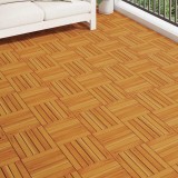 vidaXL Dale Lemn Acacia 30x30cm, 20 Buc. Maro - Deck Terasa, Gradina, Balcon, Exterior, Antialunecare, Montaj Facil