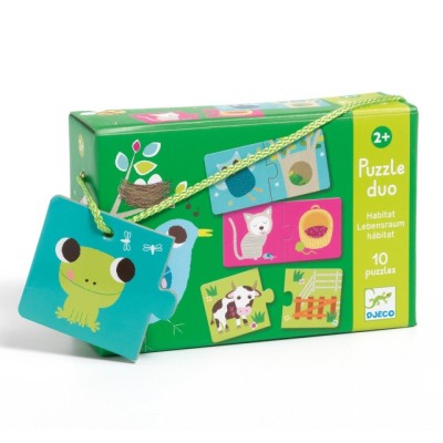 Puzzle duo Habitat, Djeco foto