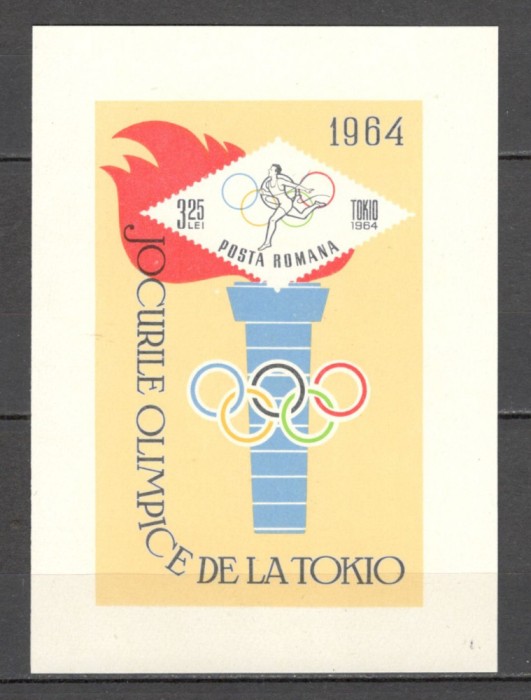 Romania.1964 Olimpiada de vara TOKYO-Bl. XR.487