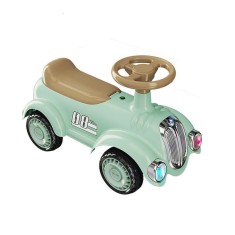 Masinuta fara pedale ride on muzicala Retro, verde foto