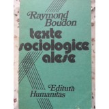 TEXTE SOCIOLOGICE ALESE-RAYMOND BOUDON-89518