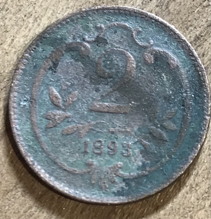 MNDSTR AUT23 Austro-Ungaria 2 hellar 1893