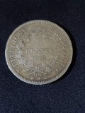 Franța 1849 BB &ndash; 5 franci &ndash; Monedă de argint, Europa