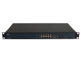 Switch EtherWAN EX17082A 8x100 Mb PoE+ 2x1 Gb combo RJ45/SFP cu urechi de montare &icirc;n rack