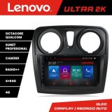 Navigatie Dacia Sandero Logan Lodgy 2012-2020 Lenovo Kit-sandero 8 core QLED Qualcomm 4+64 360 Android Waze USB Navigatie Internet Youtube Radio CarSt