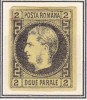 1866 LP 18 CAROL I CU FAVORITI HARTIE GROASA NEGRU/GALBEN T 1 PROBLEME CALITATE, Nestampilat