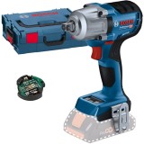 Bosch GDS 18V-450 PC - Masina de insurubat cu impact fara acumulatori si incarcator Li-Ion 18 V - Ah patrat 1/2 inch 450 Nm M10-M20 valiza speciala ac