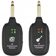 Receptor si transmitator cu sistem wireless pentru chitara, A8 Original Sound foto