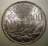 R.120 ROMANIA MIHAI I 25000 LEI 1946 XF/AUNC EROARE RARA 4, Argint