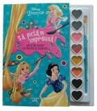 Cumpara ieftin Sa pictam impreuna! Carte de colorat cu pensula si acuarele. Printese/***