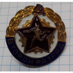 Insigna URSS 1950-1960 Sportiv militar cls.2