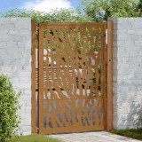 VidaXL Poartă de grădină Design cu urme oțel rezistent la intemperii