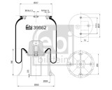 FEBI BILSTEIN 39862 Burduf, suspensie pneumatica