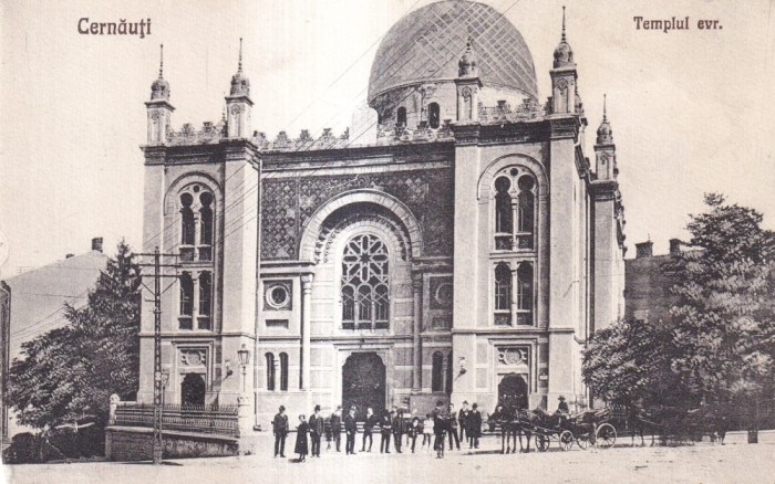 Cernauti. Templul evr. (circulata 1924)