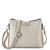 Cumpara ieftin Geanta mica ivory metalizat FloraCo Paris F2548 14