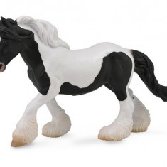 Figurina Cal Gypsy Mare - alb si negru XL Collecta