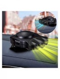 Aeroterma Auto 2in1 Ventilate Incalzire Rapida si Dezghetare Geamuri 12V Putere 150W cu mufa de bricheta, Amio