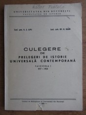 N. Z. Lupu - Culegere de prelegeri de istorie universala contemporana (vol. 1)
