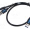 Cablu USB 3.0 VENTION A x2 la B micro nichelat 0,5m