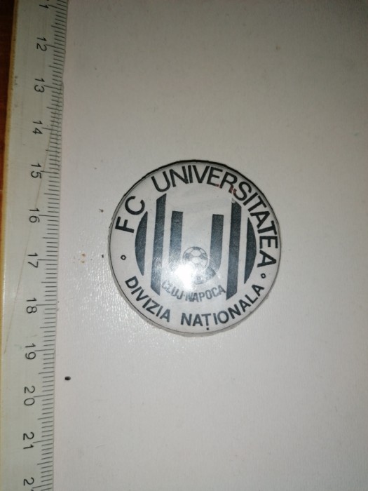 INSIGNA DE COLECTIE FCUNIVERSITATEA CLUJ NAPOCA - DIVIZIA NATIONALA