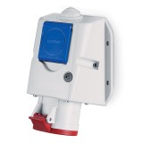 Priză industrială aplicată 3P+N+E+Schuko 32A IP44 &ndash; SCAME | 513.3257-DF