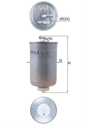 Filtru combustibil KNECHT KL43 foto