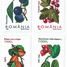 Romania, LP 1547/2001, Fructe de padure, MNH