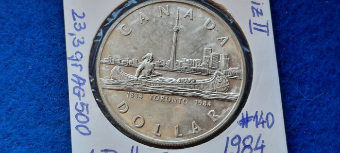 CANADA 1 DOLLAR 1984 argint Jubiliar